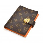 Louis Vuitton Koala PM Monogram & Orange Canvas 6-ring Agenda Cover