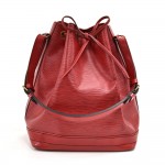 Vintage Louis Vuitton Noe Large Red Epi Leather Shoulder Bag