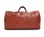 Louis Vuitton Keepall 55 Kenyan Fawn Brown Epi Leather Duffle Travel Bag