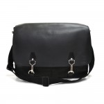 Louis Vuitton Dersou Black Ardoise Taiga Leather Messenger Bag
