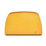 Louis Vuitton Dauphine GM Yellow Epi Leather Cosmetic Travel Pouch