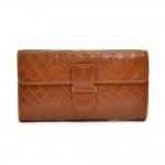 Vintage Yves Saint Laurent Brown Quilted Leather Clutch Bag