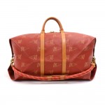 Vintage Louis Vuitton 1995 LV Cup Red Coated Canvas Duffel Travel Bag Strap Limited Ed