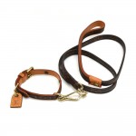 Vintage Louis Vuitton Laisse MM + Collier Baxter PM Monogram Canvas Dog Leash