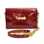 Louis Vuitton Bel Air Pomme D'Amour Red Vernis Leather 2-Way Clutch & Chain Strap