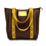 Louis Vuitton Cabas MM Brown & Khaki Antigua Canvas Tote bag -  2006 Limited