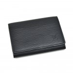 Louis Vuitton Black Epi Leather Bifold Card Case