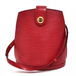 Louis Vuitton Cluny Red Epi Leather Shoulder Bag