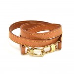 Louis Vuitton Brown Cowhide Leather Shoulder Strap For S-M Bags