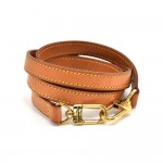 Louis Vuitton Brown Cowhide Leather Shoulder Strap For S-M Bags