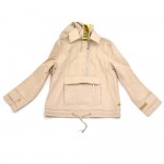 Write Off Louis Vuitton LV Cup 2002 Beige Rain & Neon Yellow Jacket- Size S