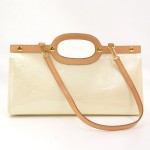 Louis Vuitton White Vernis Leather Roxbury Drive Shoulder Bag + Strap