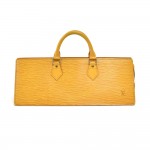 Vintage Louis Vuitton Sac Triangle Yellow Epi Leather Handbag