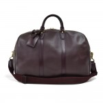 Vintage Louis Vuitton Kendall PM Burgundy Taiga Leather Travel Bag + Strap