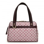Louis Vuitton Josephine PM Pink Monogram Mini Lin Canvas Handbag