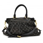 Louis Vuitton Neo Cabby MM Black Monogram Denim 2way Bag