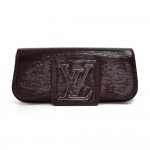Louis Vuitton Sobe Electric Epi Brown Patent Leather Clutch
