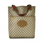 Vintage Gucci Beige GG Supreme Coated Canvas Tote Bag-1980s