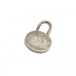 Hermes Silver Palladium Plated Metal Annee Mediterranne Cadena Lock Charm-2003