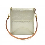 Louis Vuitton Mott Silver Vernis Leather Shoulder Bag