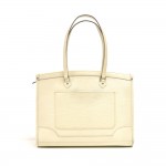 Louis Vuitton Madeleine GM White Epi Leather Shoulder Bag