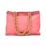 Chanel Jumbo XL Pink Leather Shoulder Shopping Tote Bag