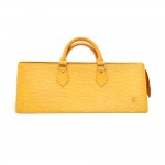 Vintage Louis Vuitton Sac Triangle Yellow Epi Leather Handbag