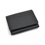 Louis Vuitton Cartes De Visite Black Taiga Leather Card Case