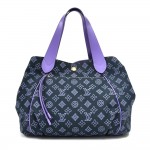 Louis Vuitton Cabas Ipanema GM Navy & Purple Monogram Cotton Tote bag