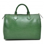 Vintage Louis Vuitton Speedy 30 Green Epi Leather City Handbag