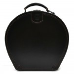 Vintage Dunhill Black Leather Round Hat Box Suitcase-Rare
