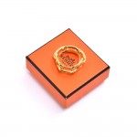 Hermes Regate Yellow Gold Palladium Plated Scarf Ring