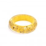 Louis Vuitton Inclusion GM Yellow Resin & Swarovski Crystal Bracelet Bangle