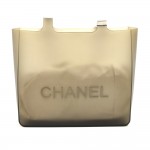 Chanel Light Gray Jelly Rubber Shoulder Tote Bag