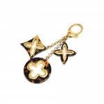 Louis Vuitton Insolence Ecaille Tortoise Shell Style Keychain / Bag Charm