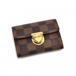 Louis Vuitton Portefeuille Koala Ebene Damier Canvas Card Case