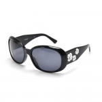 Chanel Black with White Camellia Flower Square Sunglasses-5113 c.501/87