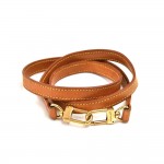 Louis Vuitton Brown Cowhide Leather Shoulder Strap For Small Bags