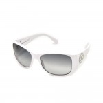 Chanel White Mini Pearl & Enamel CC Logo Square Sunglasses -5083-H c.716/11