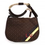 Louis Vuitton Amman Initiales Ebene Monogram Mini Lin Messenger Bag