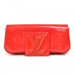 Louis Vuitton Sobe Grenadine Red Vernis Leather Clutch Bag