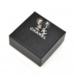 Chanel Silver-Tone CC Logo Drop Earrings