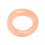 Chanel Pink Resin CC Logo Bangle Bracelet- 2001 SS Collection