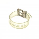 Vintage Chanel Transparent CHANEL Stencil Cutout Rubber Bracelet