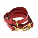 Louis Vuitton Red Leather Adjustable Shoulder Strap for Epi Leather Bags