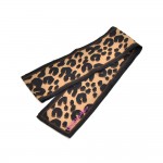 Louis Vuitton Leopard Print Bandeau Silk Scarf