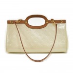 Louis Vuitton Roxbury Drive Perle Vernis Leather Handbag + Strap