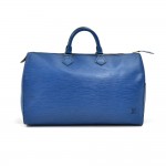 Vintage Louis Vuitton Speedy 40 Blue Epi Leather Handbag