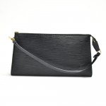 Louis Vuitton Pochette Accessoires Black Epi Leather Handbag