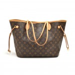 Louis Vuitton Neverfull MM Monogram Canvas Shoulder Tote Bag